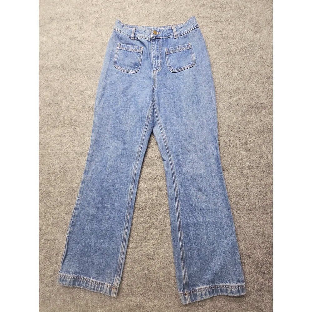Cyrillus Paris Womens Jeans 28x30 Straight Leg High-Rise Front Pockets Cotton